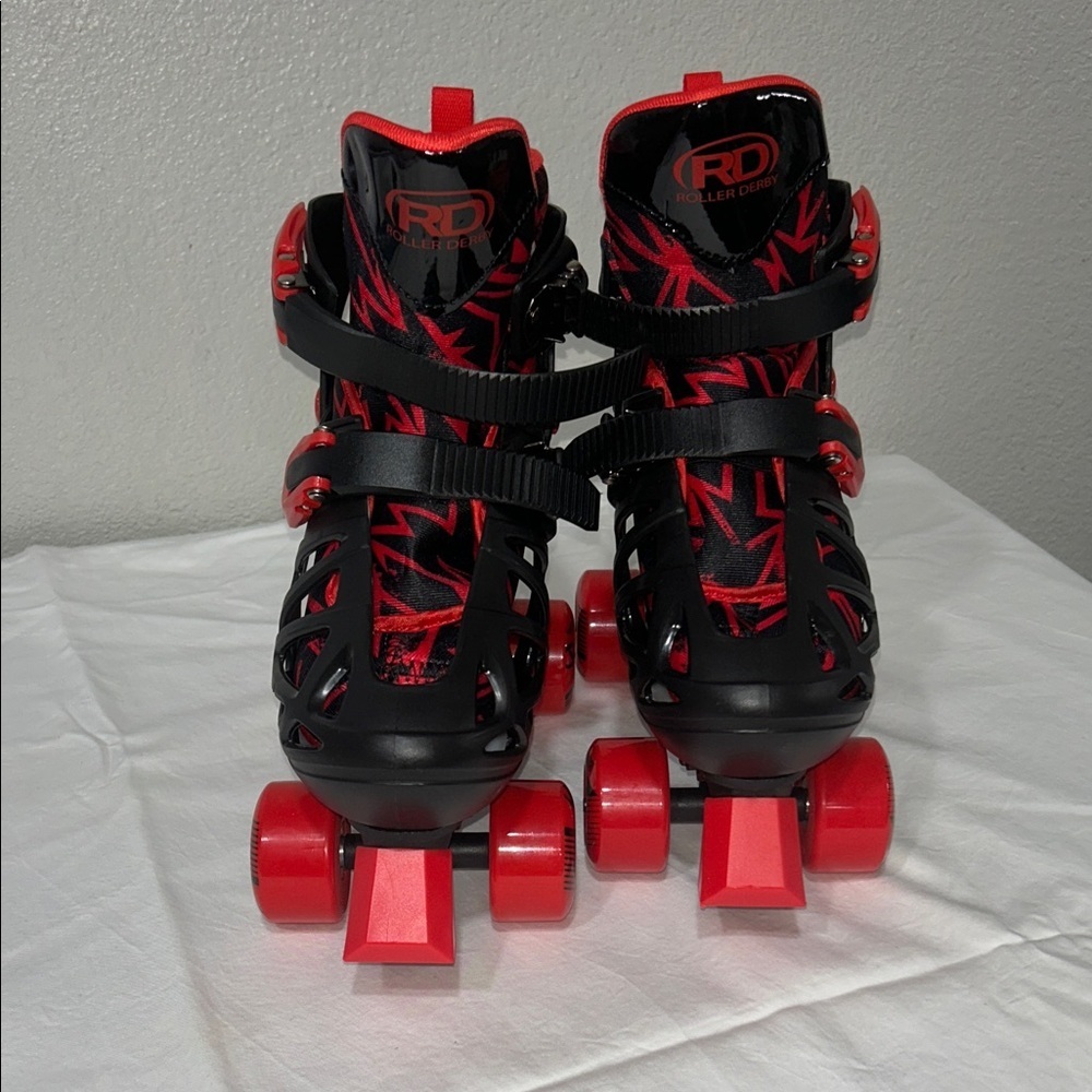 RD Kids Roller Skates - Bold Black and Red